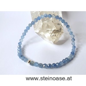 Armband Aquamarin facettiert 4mm